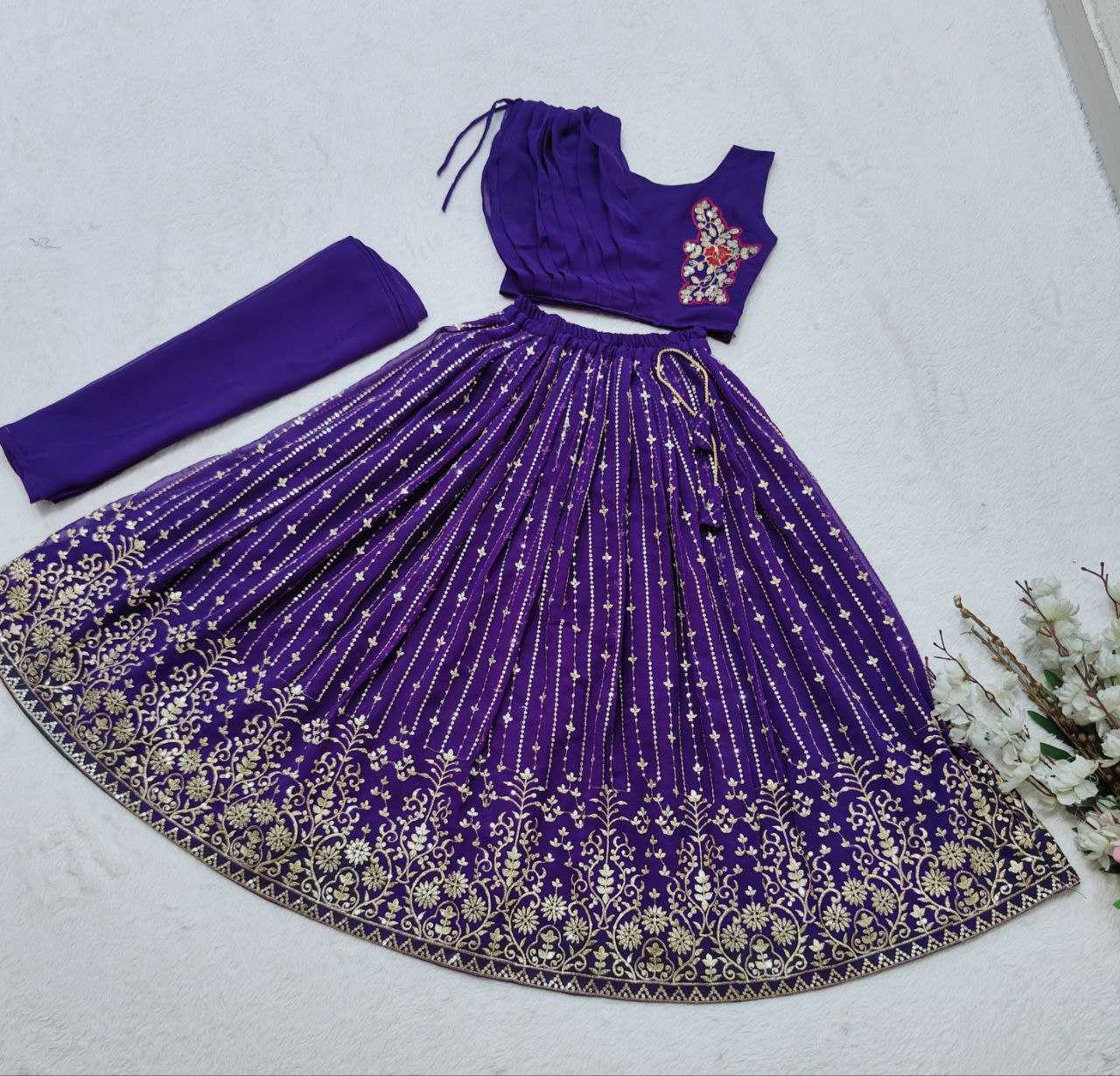 YNF FAUX GEORGETTE KESH168 MNT27 KIDS WEAE WHOLESALE  KIDS LEHENGA KIDS ETHNIC WEAR KIDS TRADITIONAL OUTFITS KIDS FESTIVE WEAR KIDS WEDDING OUTFITS MANUFACTURER