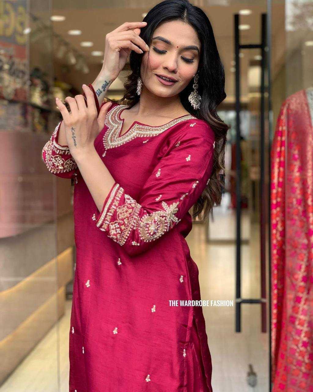 YNF HEAVY ROMAN SILK KESH211 LDY07 SUITS & DRESSES WHOLESALE EMBROIDERED LADIES SILK PARTY WEAR WEDDING RED SALWAR WHITE SALWAR SUITS MANUFACTURER