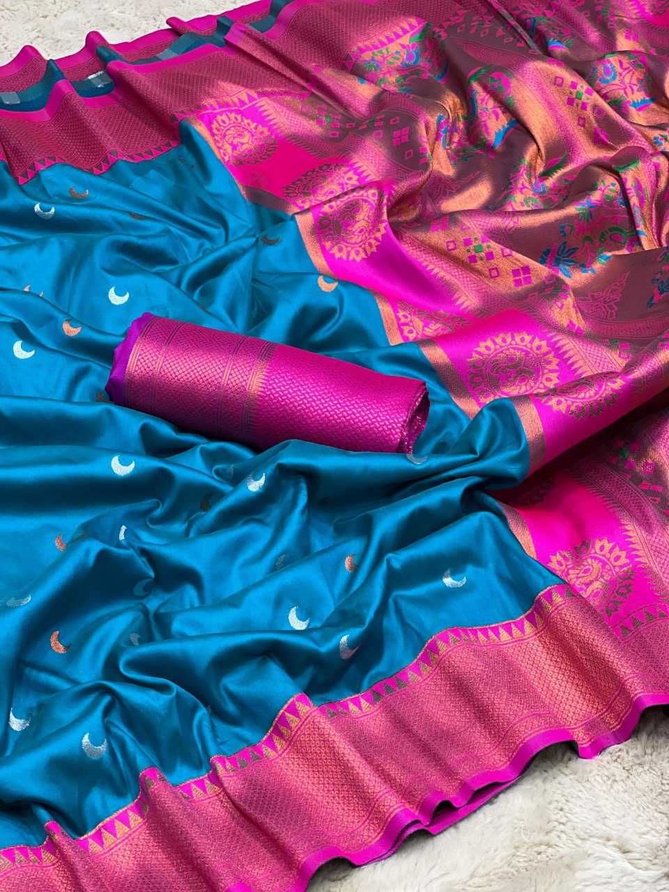 YNF PAITHANI SILK RIN186 RVV31 SILK SAREES WHOLESALE PAITHANI SOFT SILK TRADITIONAL SAREES MANUFACTURER