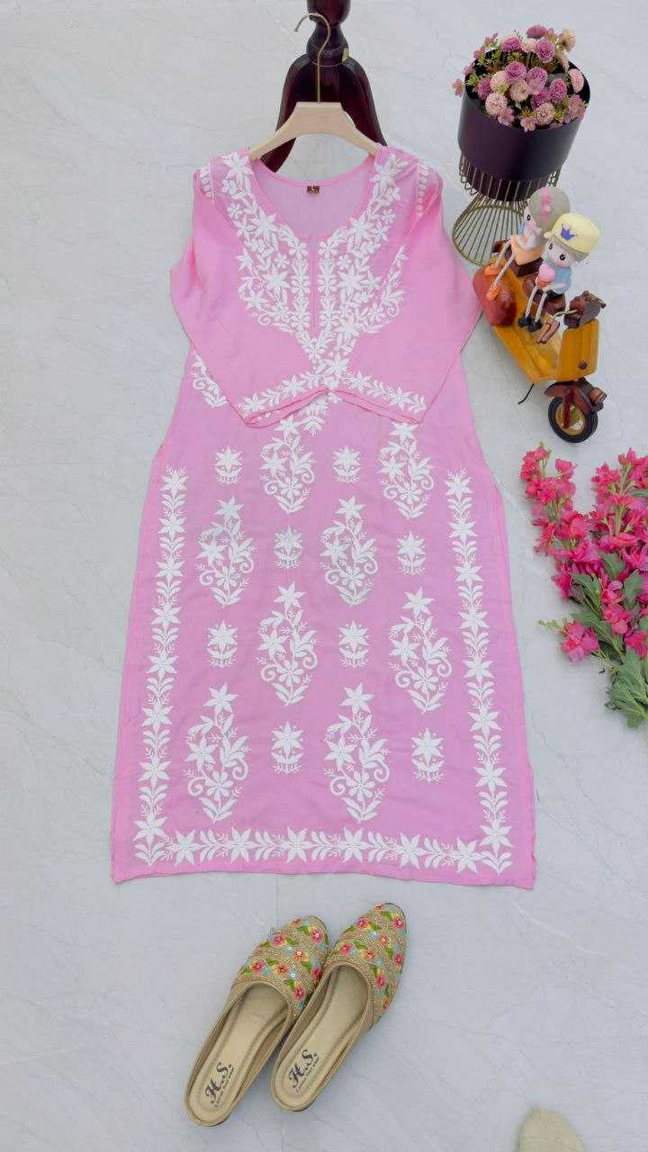 YNF RAYON KESH158 10104B KURTIS WHOLESALE WORKWEAR ETHIC LONG RAYON FANCY EMBROIDERED KURTIS MANUFACTURER