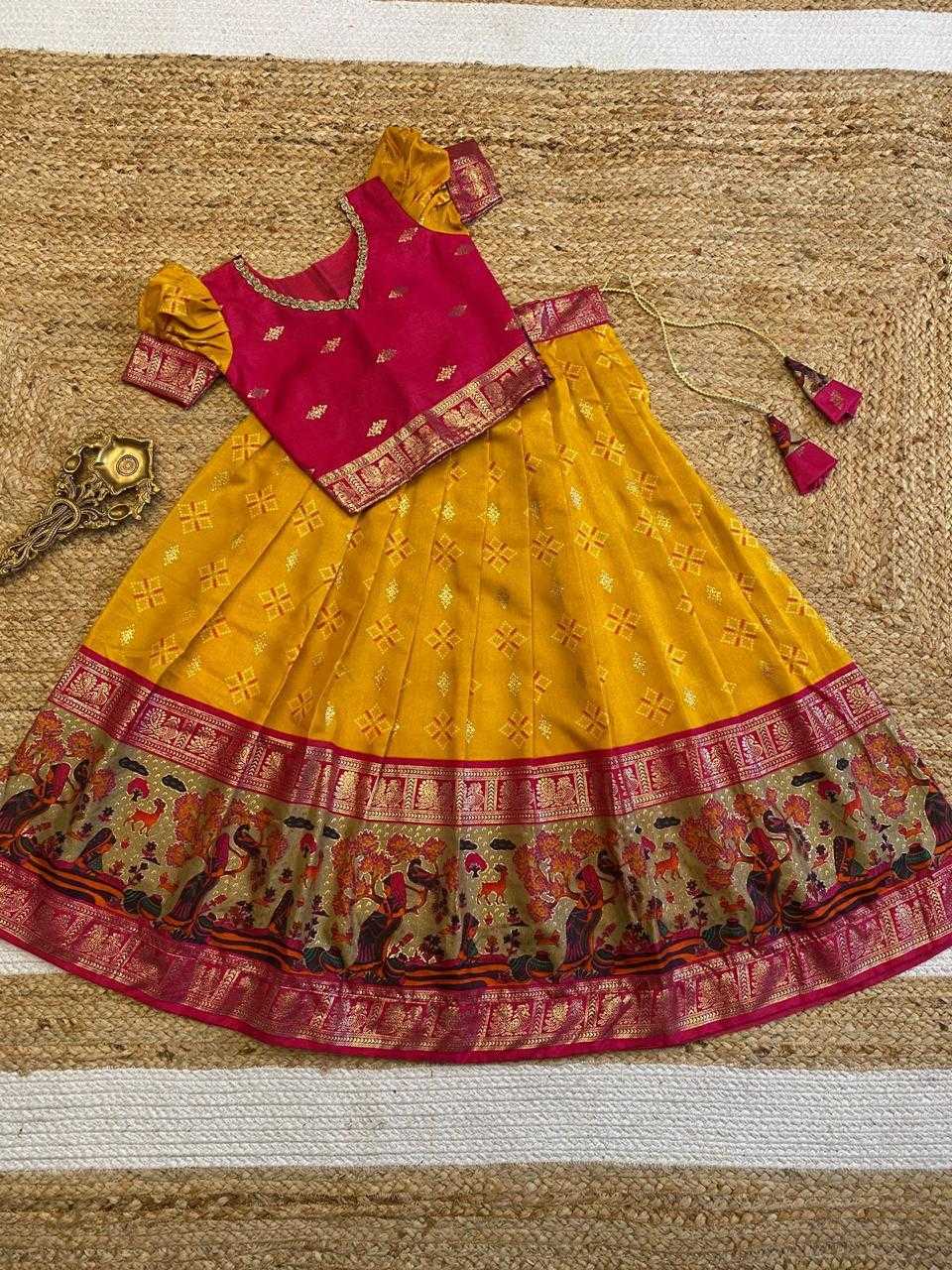 YNF SOFT DOLA RIN192 8005 KIDS WEAR WHOLESALE KIDS LEHENGAS KIDS ETHNIC KIDS TRADITIONAL OUTFITS KIDS NAVRATRI OUTFITS MANUFACTURER