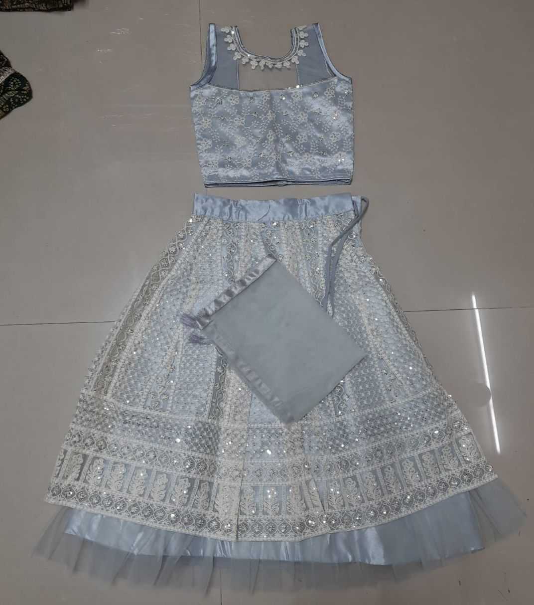 YNF SOFT NET RIN131 1612 KIDS WEAR WHOLESALE KIDS LEHENGAS MANUFACTURER