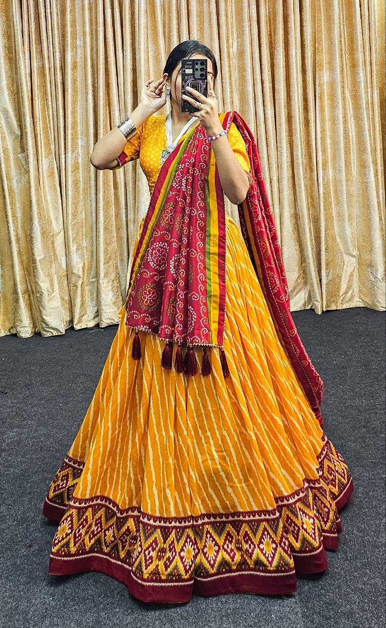 YNF VICHITRA SILK KESH187 light leriya LEHENGAS WHOLESALE SILK PRINTED NAVRATRI CHANIYA CHOLI LEHENGAS MANUFACTURER