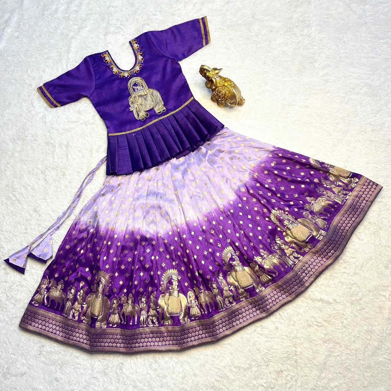 YNF VISCOSE KESH109 RRKT49 KIDS WEAR WHOLESALE KIDS LEHENGAS MANUFACTURER