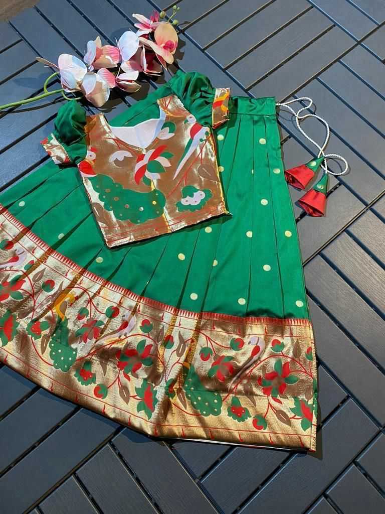 YNF ZARI SILK RIN192 7903 KIDS WEAR WHOLESALE KIDS LEHENGAS MANUFACTURER