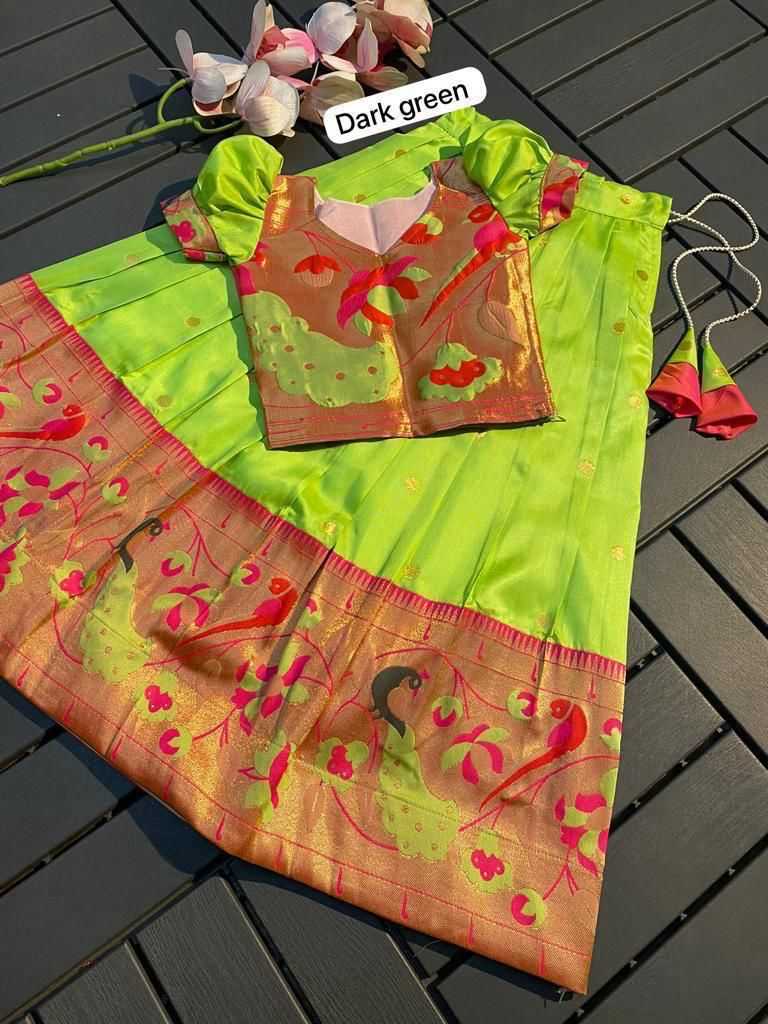 YNF ZARI SILK RIN192 7903 KIDS WEAR WHOLESALE KIDS LEHENGAS MANUFACTURER