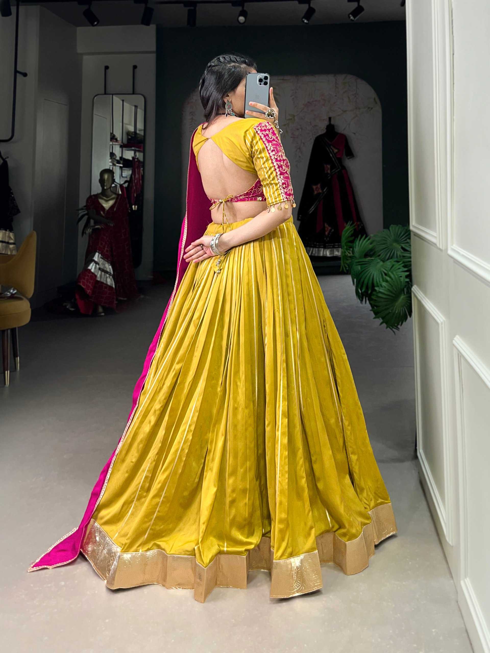 YNF CHANDERI SOFT KESH134 1735 LEHENGAS WHOLESALE CHANIYA CHOLI LEHENGA WITH BLOUSE ZARI WORK LEHENGAS GOTA PATTI LEHENGA WITH DUPATTA  MANUFACTURER