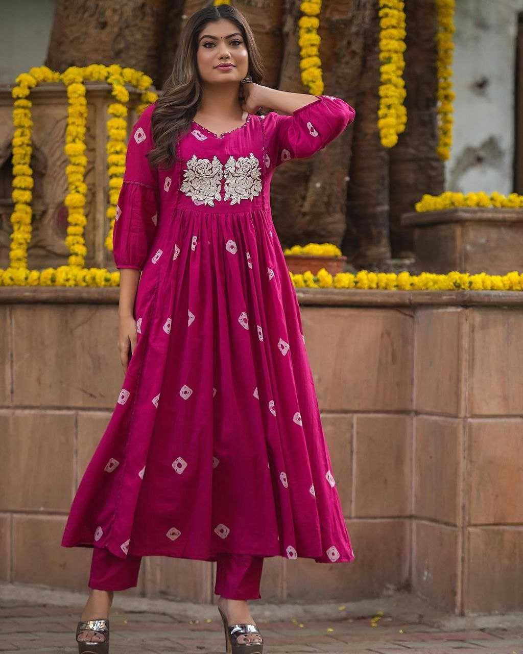 YNF COTTON KESH209 BHC11 KURTIS WHOLESALE EMBROIDERED COTTON PRINED KURTIS MANUFACTURER