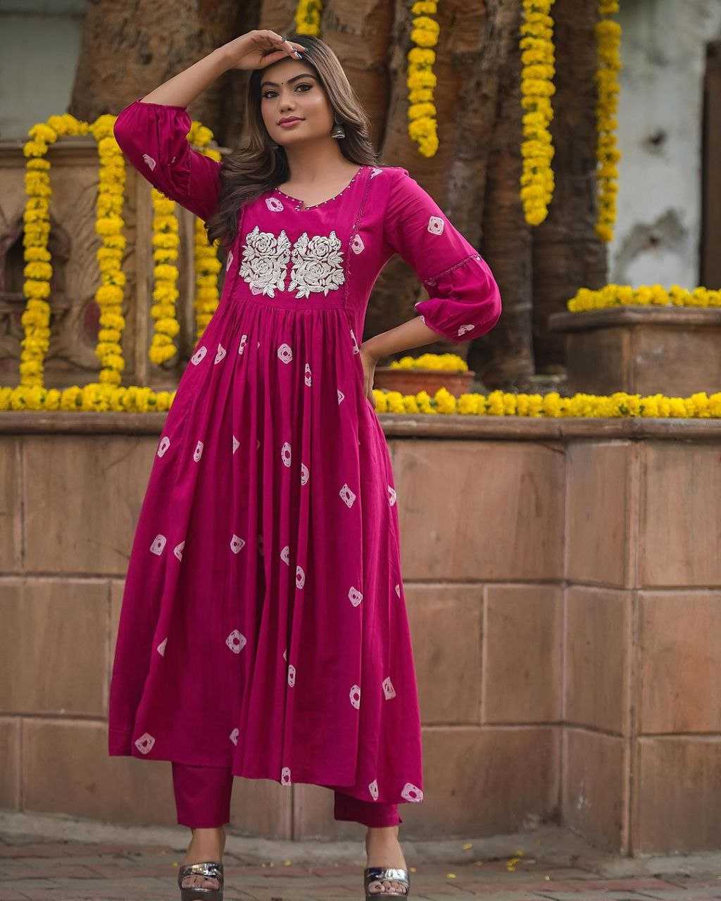 YNF COTTON KESH209 BHC11 KURTIS WHOLESALE EMBROIDERED COTTON PRINED KURTIS MANUFACTURER