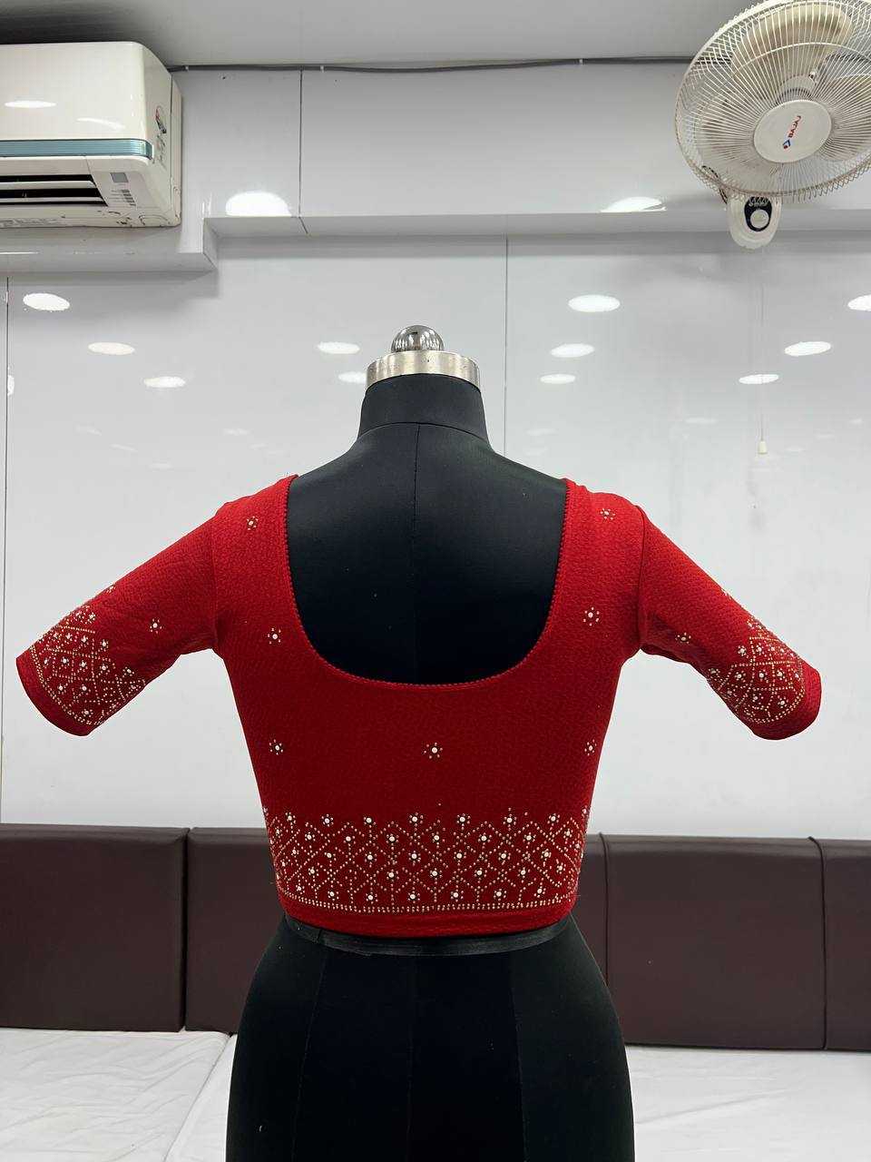 YNF COTTON LYCRA KESH231 ADITI READYMADE BLOUSE WHOLESALE STRETCHABLE COTTON BLOUSE MANUFACTURER