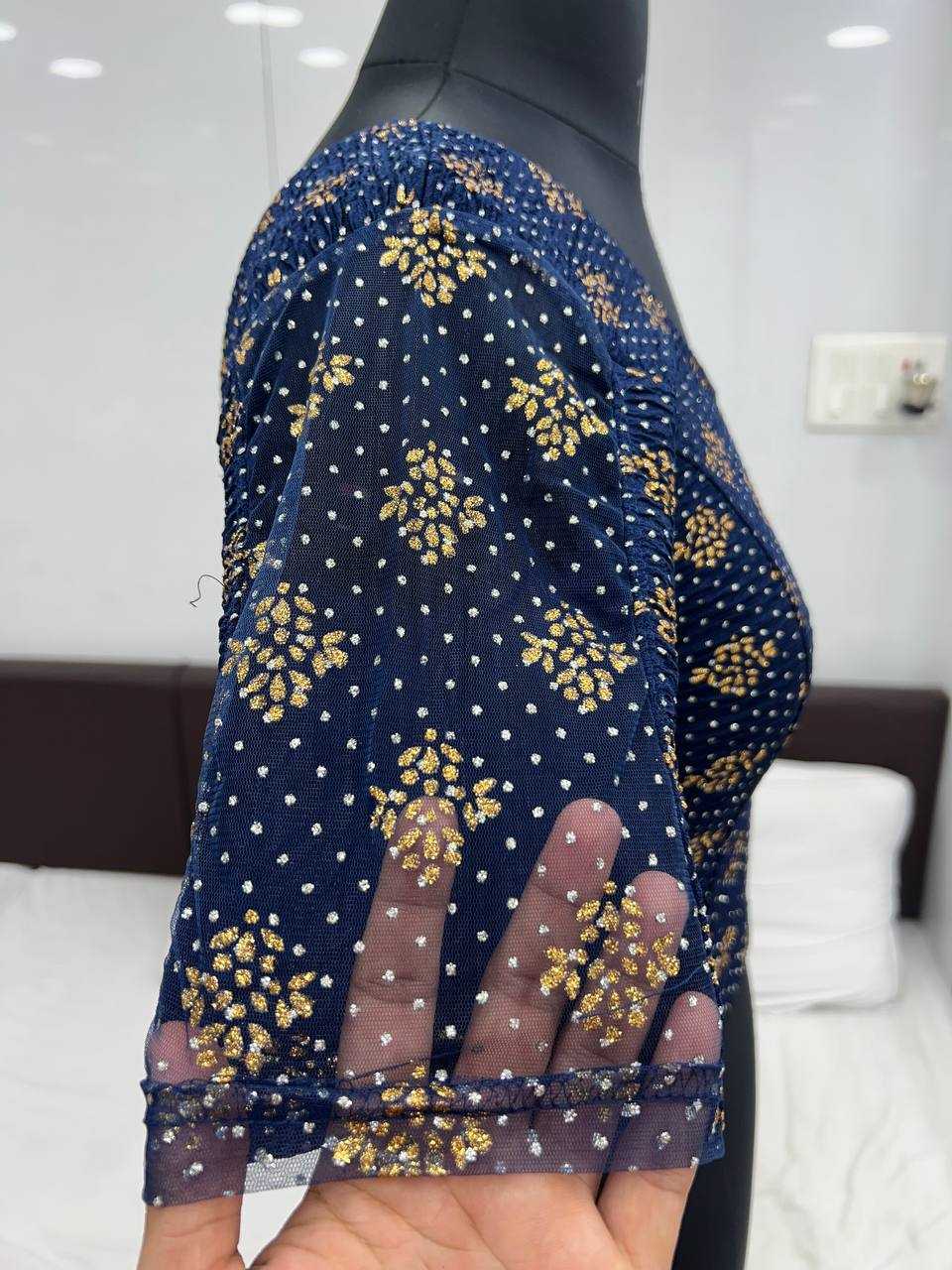 YNF CRUSH KESH231 DRISHTI READYMADE BLOUSE WHOLESALE PRINTED STRETCHABLE BLOUSE MANUFACTURER