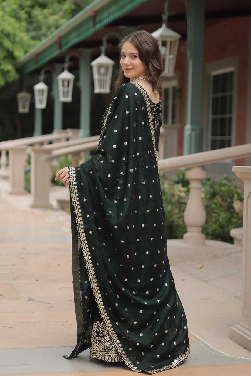 YNF RANGOLI SILK KESH215 1132 SUITS & DRESSES WHOLESALE EMBROIDERY LADIES SILK PALAZZO SUITS MANUFACTURE - Deevit International