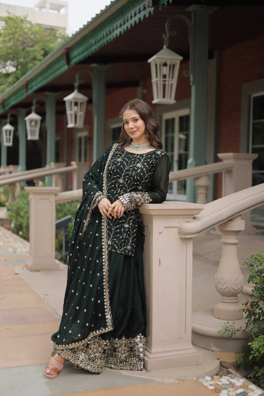 YNF RANGOLI SILK KESH215 1132 SUITS & DRESSES WHOLESALE EMBROIDERY LADIES SILK PALAZZO SUITS MANUFACTURE - Deevit International