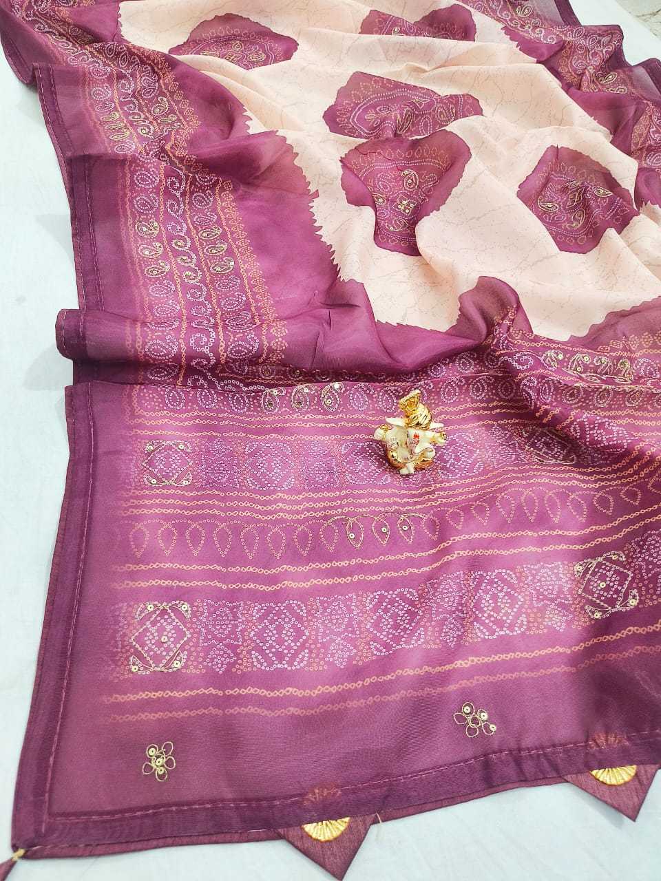 YNF SOFT COTTON SILK RIN128 RJK102 SAREES WHOLESALE BANDHANI BANDHEJ SEQUENCE COTTON SAREES MANUFACTURER