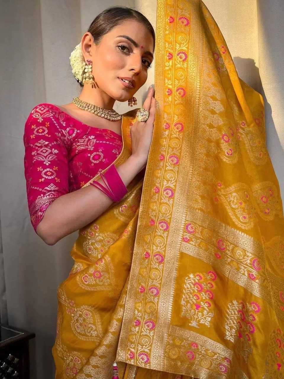 YNF SOFT SILK RIN132 157 SILK SAREES WHOLESALE BANARASI SILK SOFT SILK PURE ZARI SILK SAREE FOR WEDDINGS SAREES MANUFACTURER - Deevit International