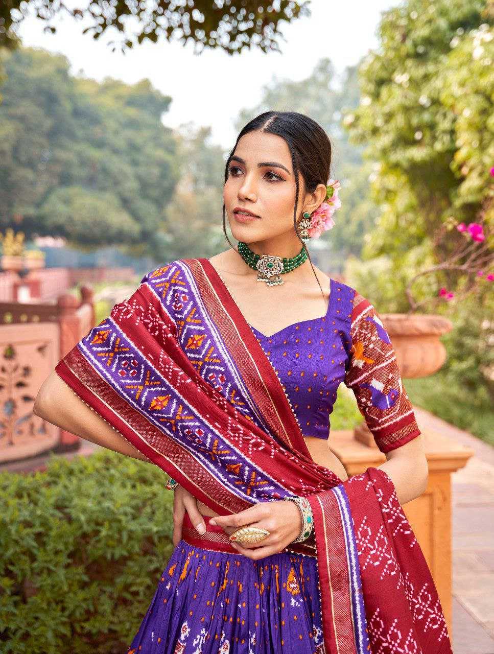 YNF TUSSAR SILK KESH187 Panchi LEHENGAS WHOLESALE SILK TRADITIONAL PRINTED LEHENGA WITH DUPTTA WEDDING LEHENGAS MANUFACTURER - Deevit International