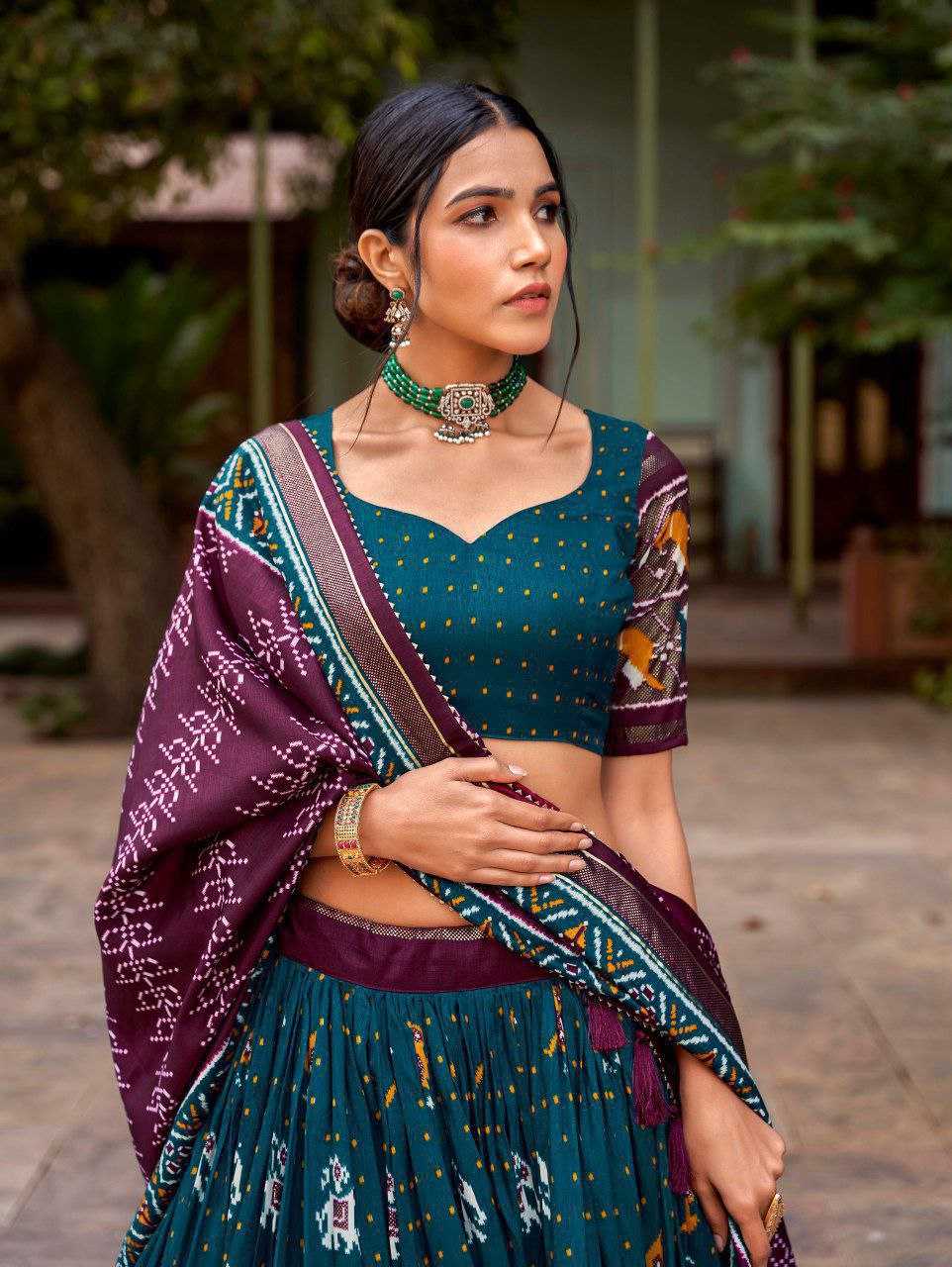 YNF TUSSAR SILK KESH187 Panchi LEHENGAS WHOLESALE SILK TRADITIONAL PRINTED LEHENGA WITH DUPTTA WEDDING LEHENGAS MANUFACTURER - Deevit International