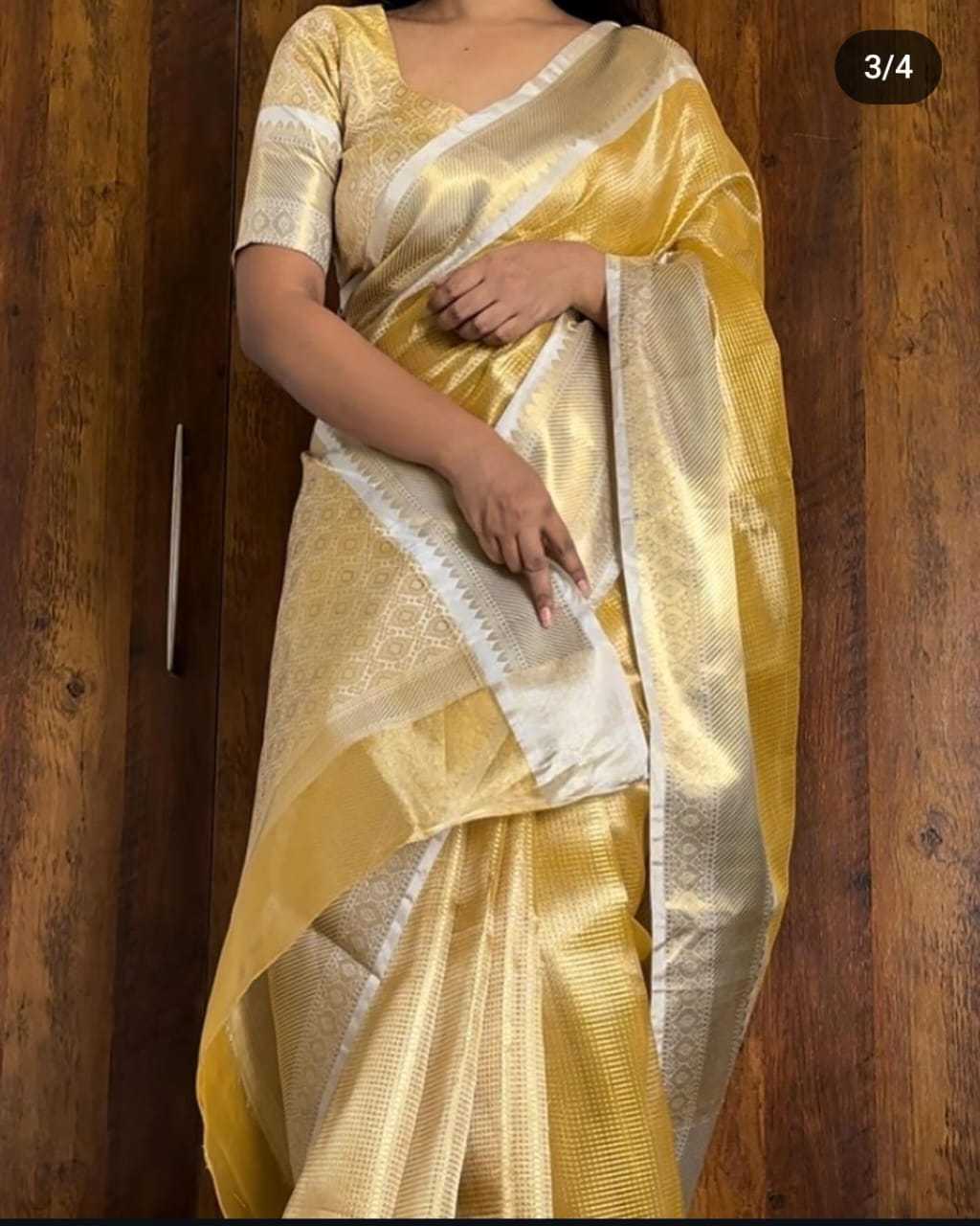 YNF BANARASI SOFT SILK RIN149 MKD163 SILK SAREES WHOLESALE BANARASI SILK PURE ZARI SILK GOLDEN SILK SAREES MANUFACTURER - Deevit International