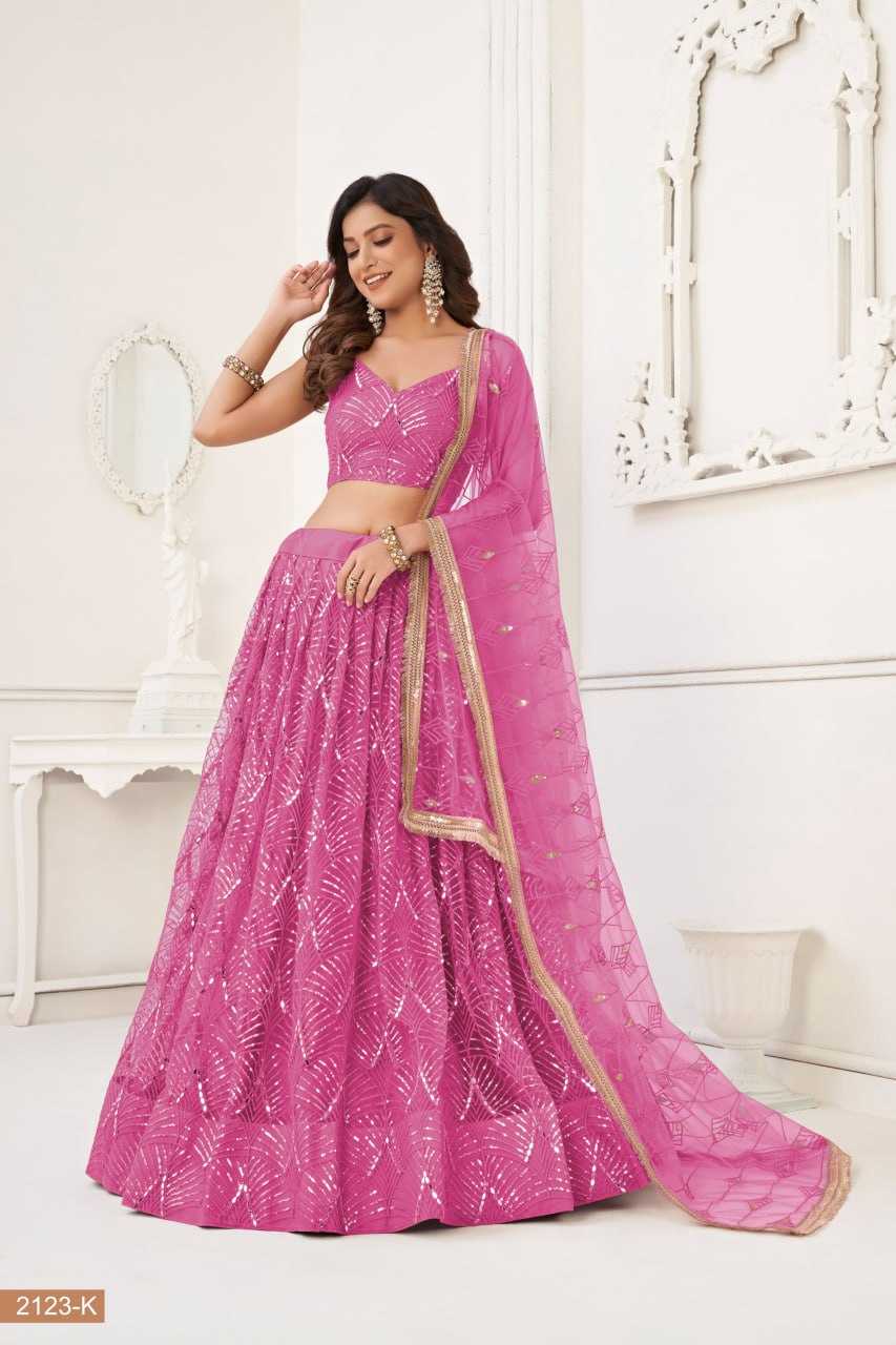 YNF BUTTERFLY NET KESH236 01 LEHENHGA WHOLESALE NET,WEDDING,DESIGNER LEHENGA MANUFACTURER - Deevit International