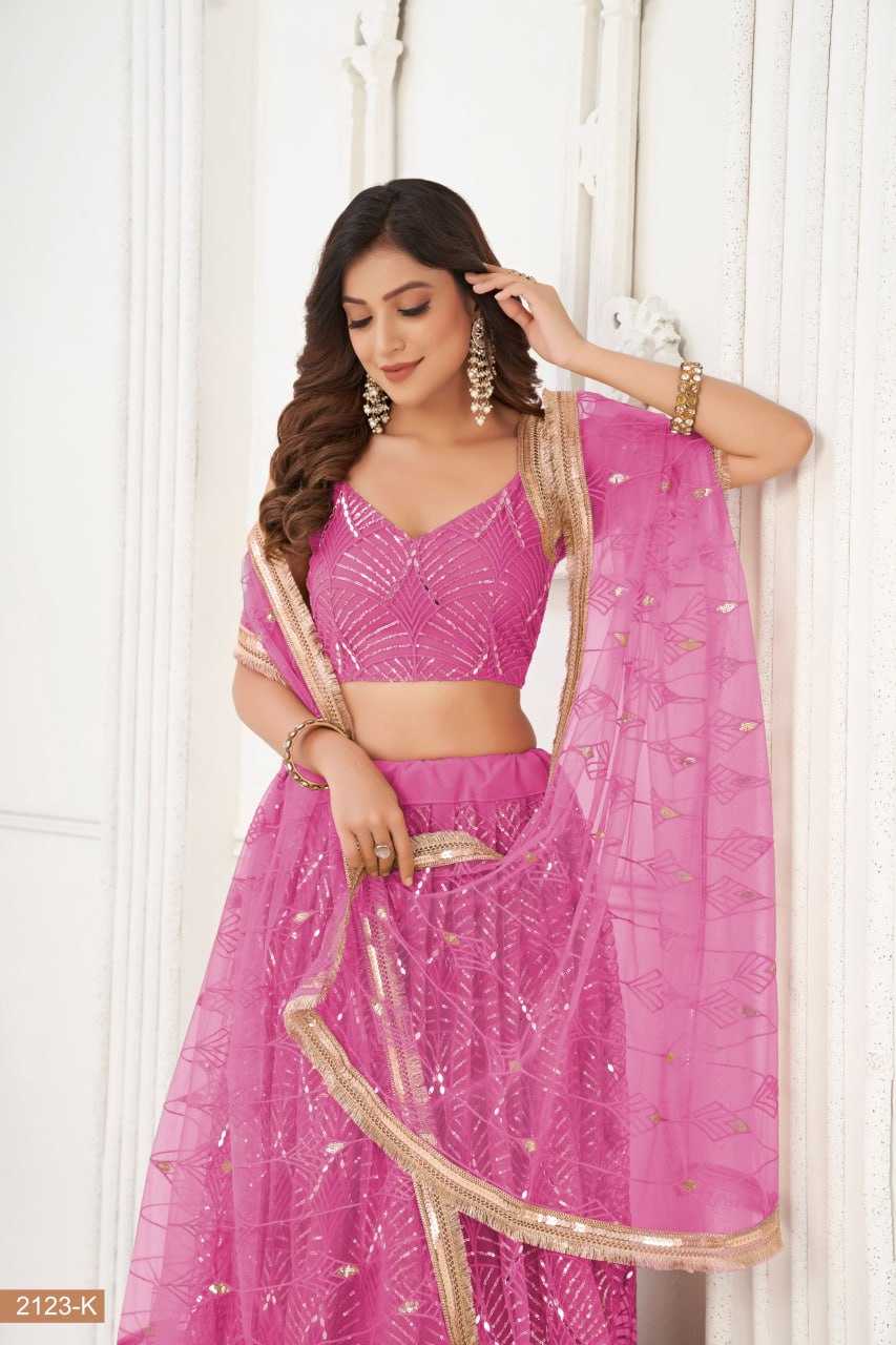 YNF BUTTERFLY NET KESH236 01 LEHENHGA WHOLESALE NET,WEDDING,DESIGNER LEHENGA MANUFACTURER - Deevit International