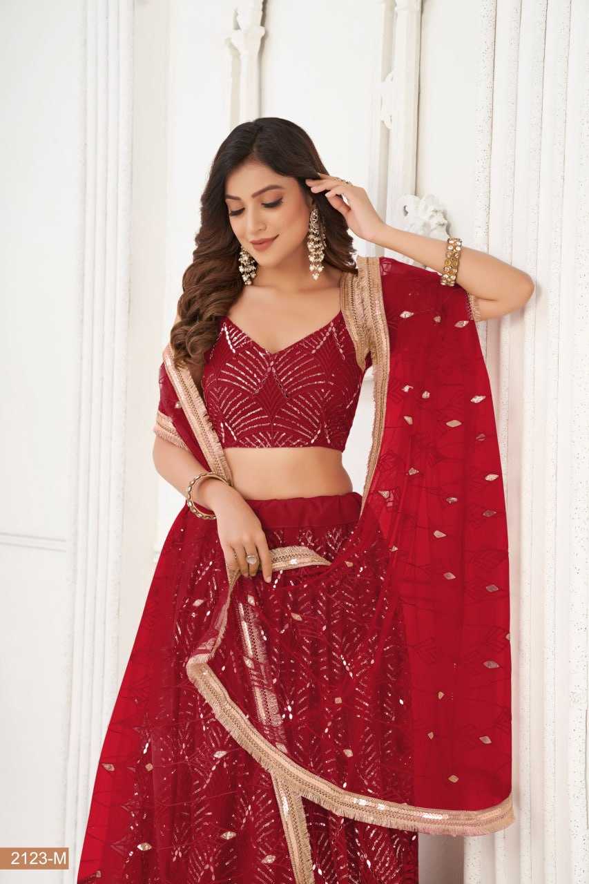 YNF BUTTERFLY NET KESH236 01 LEHENHGA WHOLESALE NET,WEDDING,DESIGNER LEHENGA MANUFACTURER - Deevit International