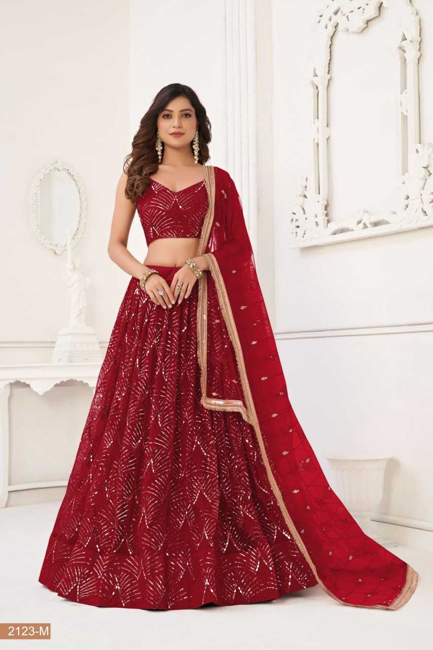 YNF BUTTERFLY NET KESH236 01 LEHENHGA WHOLESALE NET,WEDDING,DESIGNER LEHENGA MANUFACTURER - Deevit International