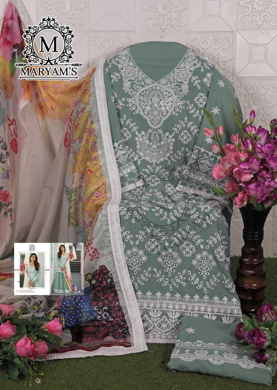 YNF BUTTERFLY NET RIN129 3304 SUITS & DRESSES WHOLESALE SEMI STITCHED SUITS MANUFACTURER - Deevit International