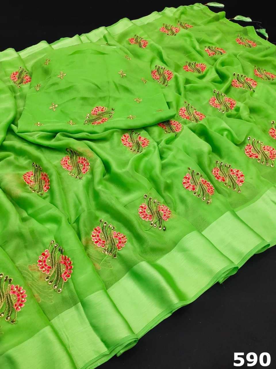 YNF CHIFFON KESH114 590 SAREES WHOLESALE TRADITIONAL CHIFFON EMBROIDERY LIGHT WEIGHT SAREES MANUFACTURER - Deevit International