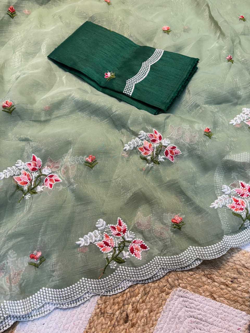 YNF CHIFFON KESH222 RUN132 SAREES WHOLESALE EMBROIDERY CHIFFON FANCY SAREES MANUFACTURER - Deevit International