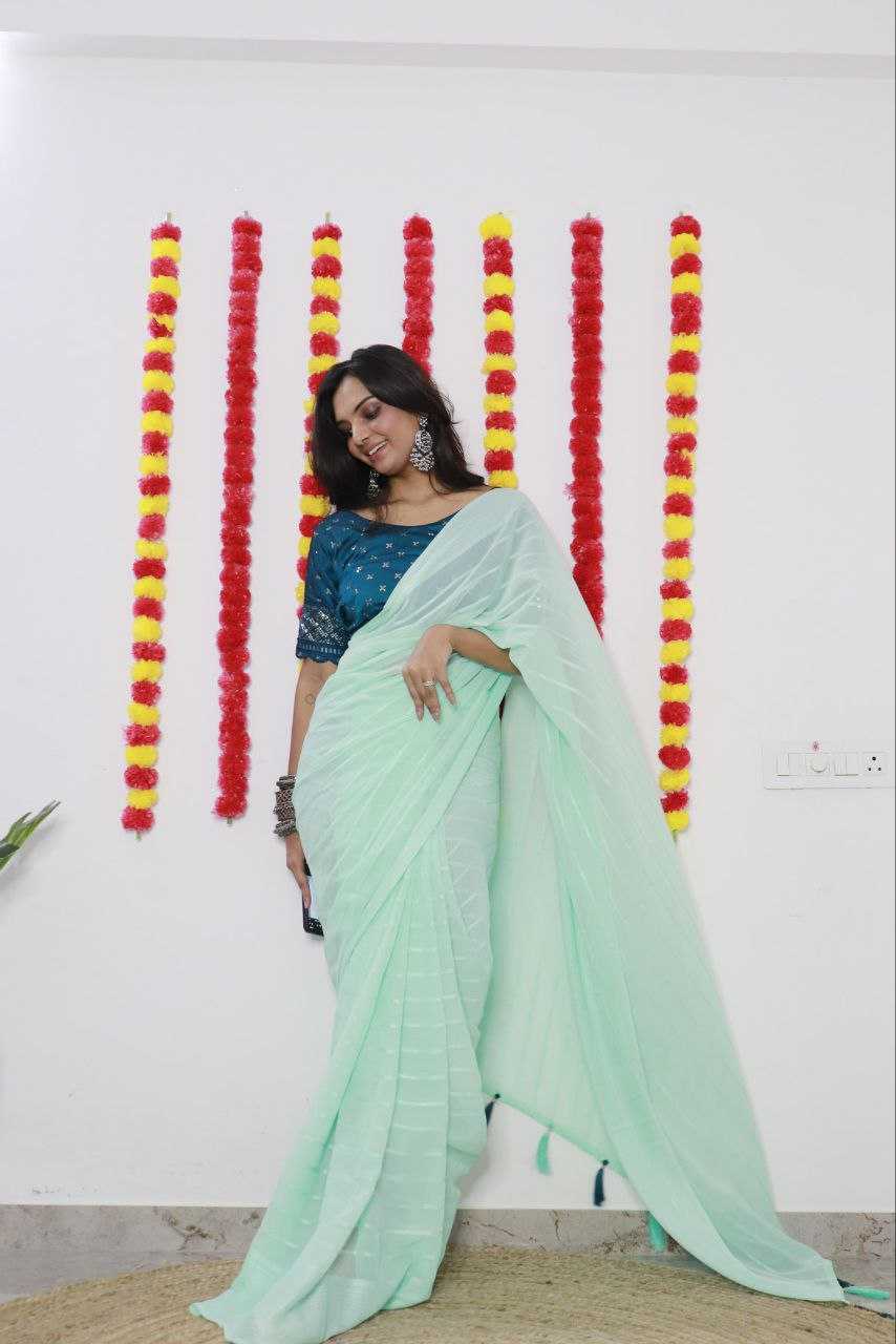 YNF CHIFFON RIN171 SYF01 SAREES WHOLESALE CHIFFON LADIES PLAIN SAREES MANUFACTURER - Deevit International