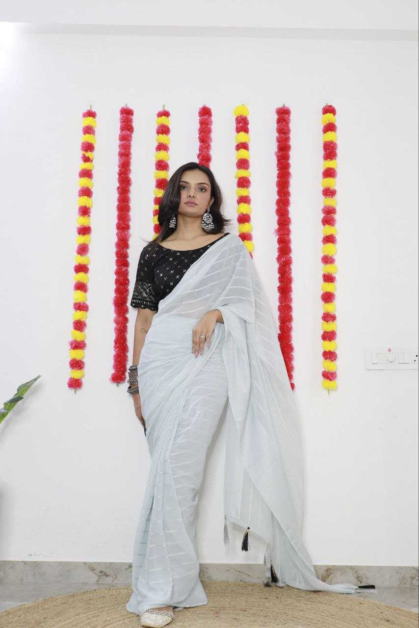 YNF CHIFFON RIN171 SYF01 SAREES WHOLESALE CHIFFON LADIES PLAIN SAREES MANUFACTURER - Deevit International