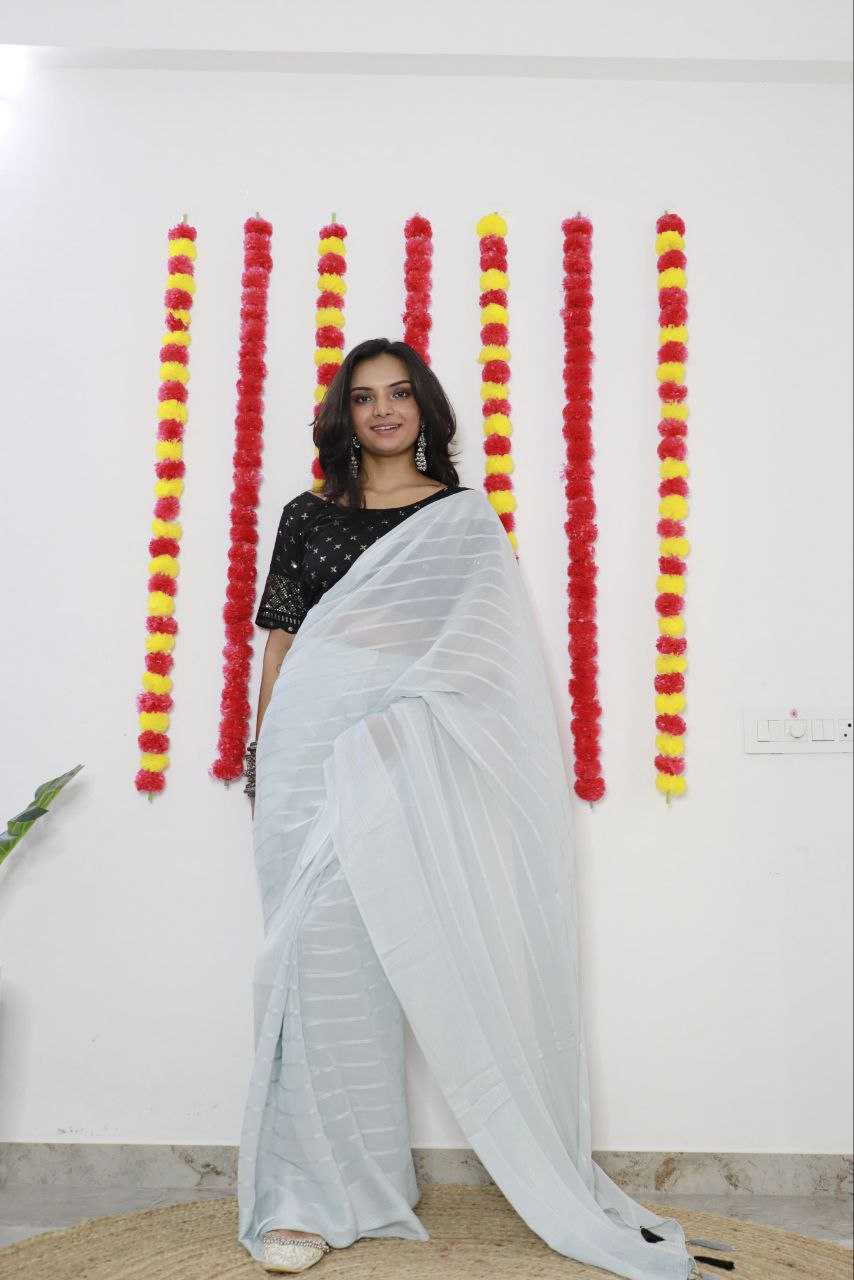 YNF CHIFFON RIN171 SYF01 SAREES WHOLESALE CHIFFON LADIES PLAIN SAREES MANUFACTURER - Deevit International