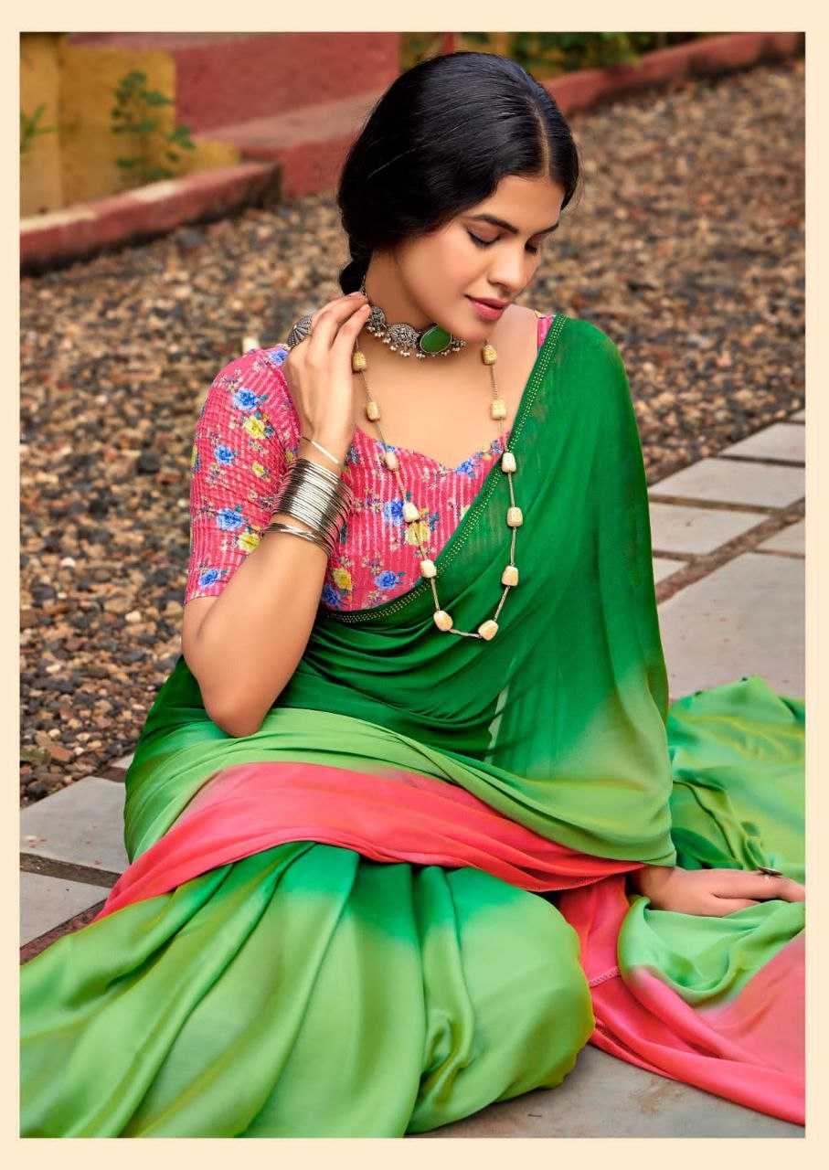 YNF CHIFFON RIN195 ARUNA_4 SAREES WHOLESALE CHIFFON PLAIN FANCY SAREES MANUFACTURER - Deevit International