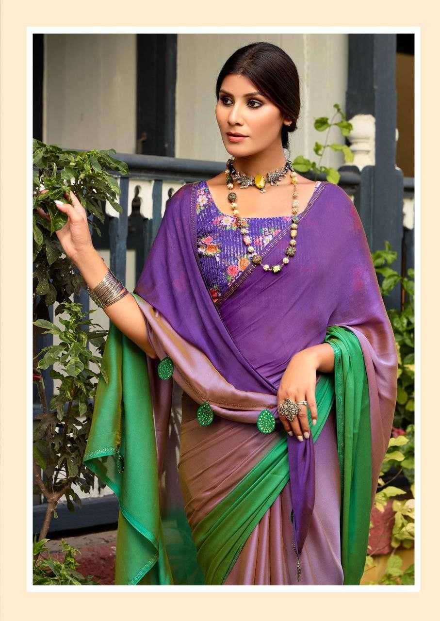 YNF CHIFFON RIN195 ARUNA_4 SAREES WHOLESALE CHIFFON PLAIN FANCY SAREES MANUFACTURER - Deevit International