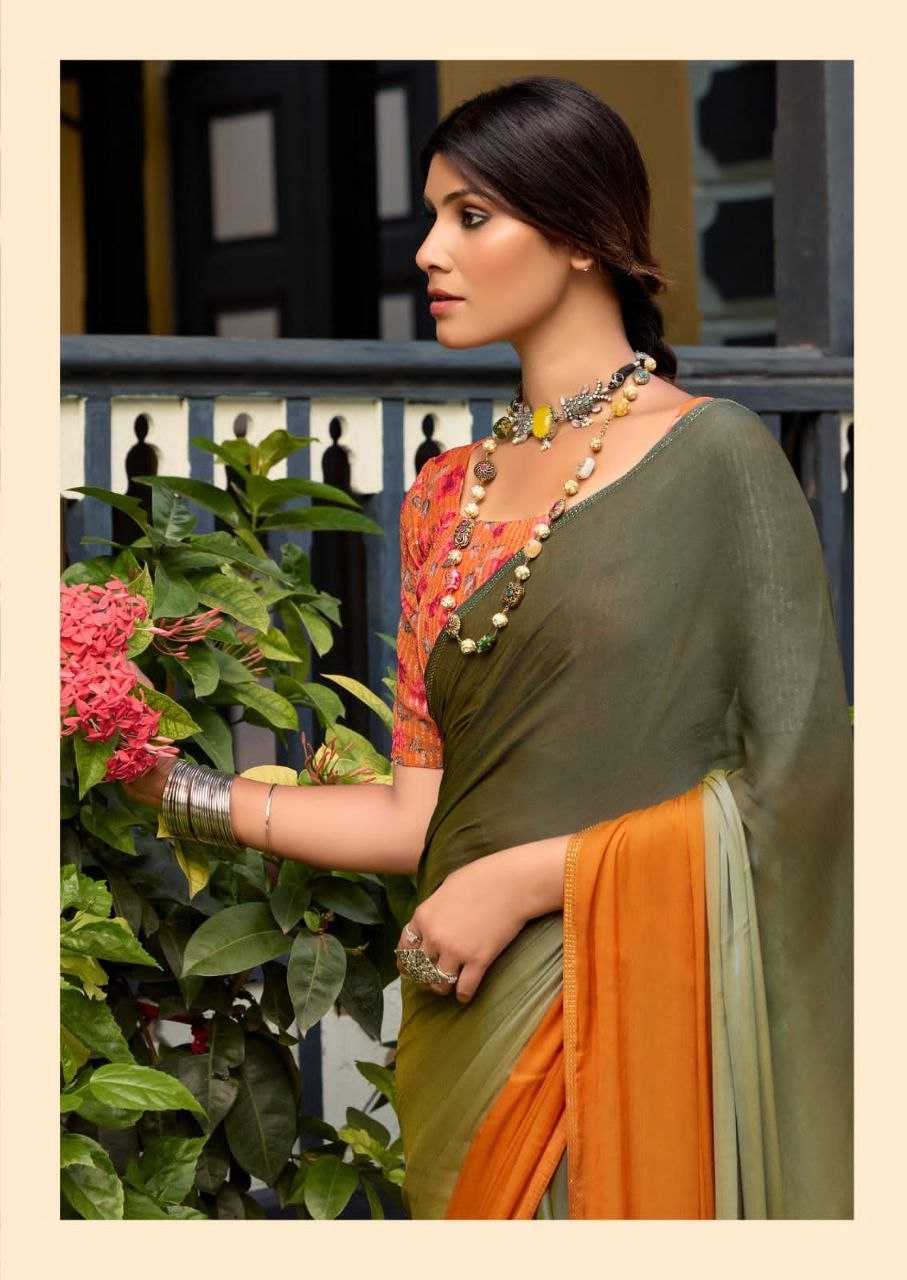 YNF CHIFFON RIN195 ARUNA_4 SAREES WHOLESALE CHIFFON PLAIN FANCY SAREES MANUFACTURER - Deevit International