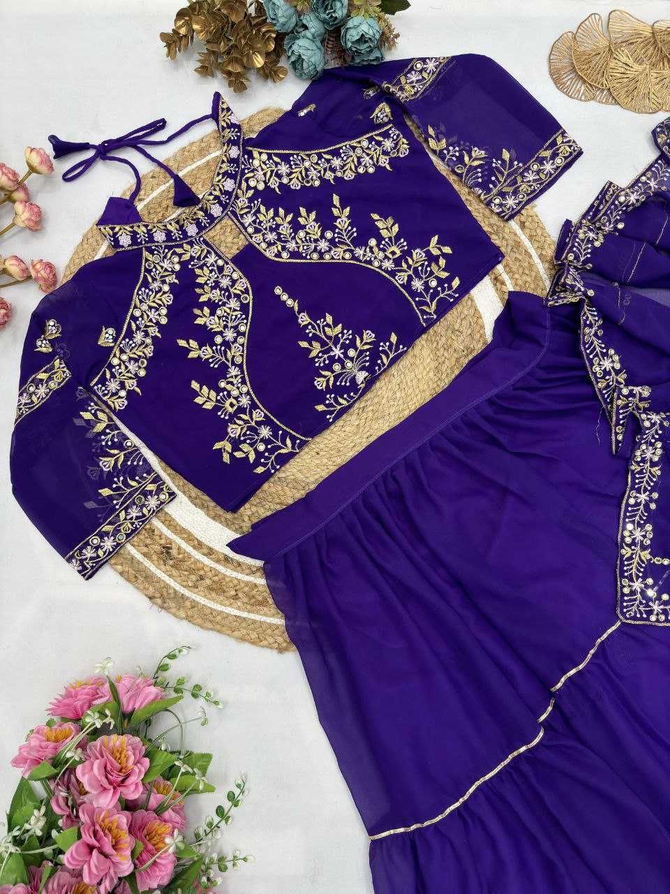 YNF CHINON RIN181 1074 SAREES WHOLESALE READY TO WEAR FANCY LEHNGA DESIGNER RUFFLE SAREES WITH MANUFACTURER - Deevit International