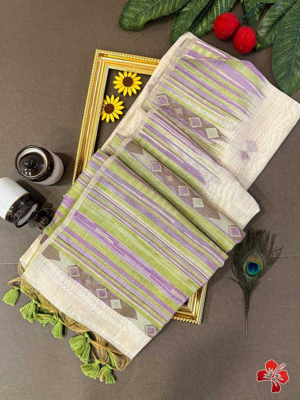 YNF COTTON KESH171 MUGA COTTON 209 SAREES WHOLESALE PRINTED COTTON SEQUENCE OFFICE WEAR SAREES MANUFACTURER - Deevit International