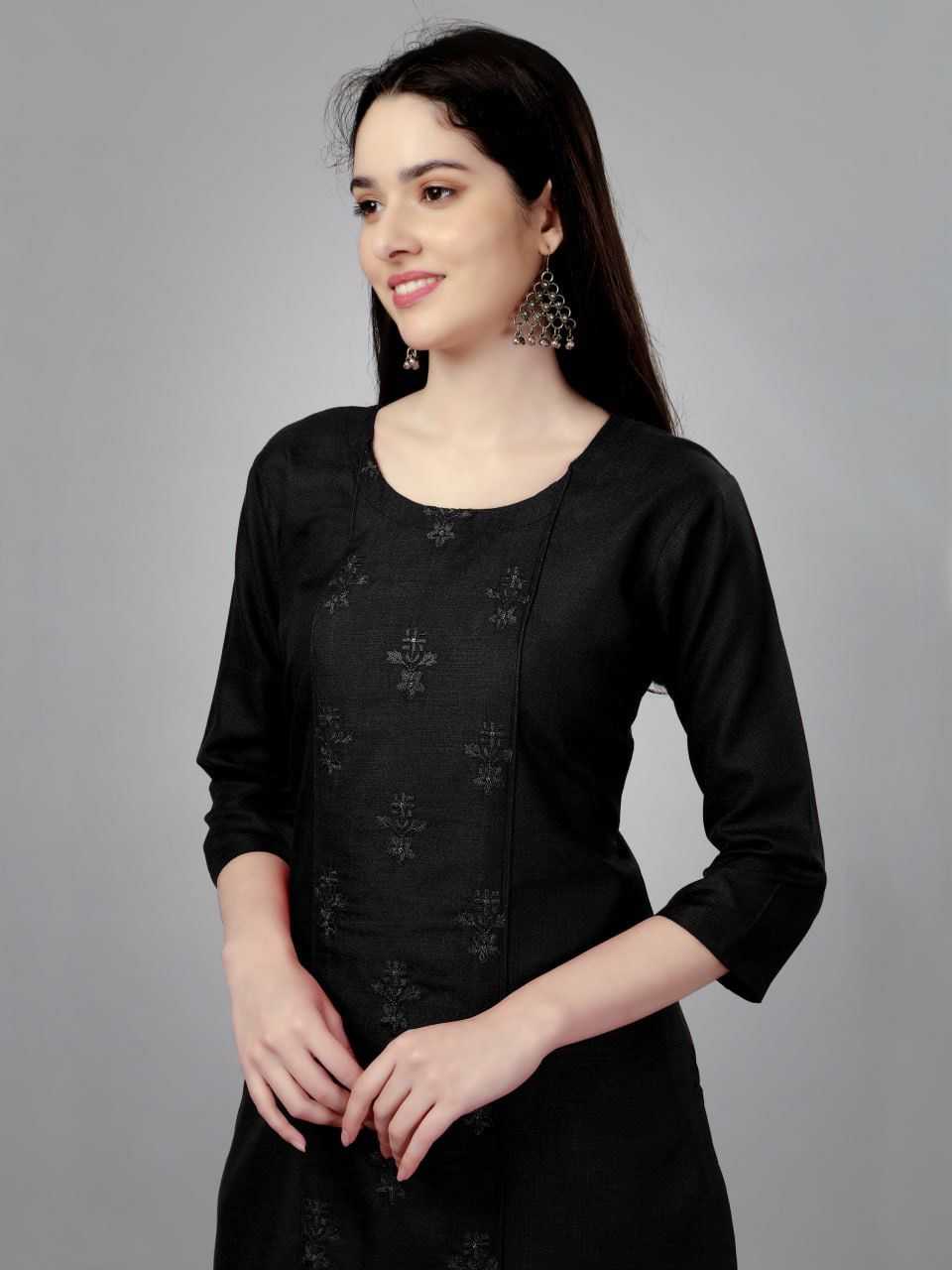 YNF COTTON KESH252 PIC03 KURTIS WHOLESALE COTTON FANCY EMBROIDERED KURTIS MANUFACTURER - Deevit International