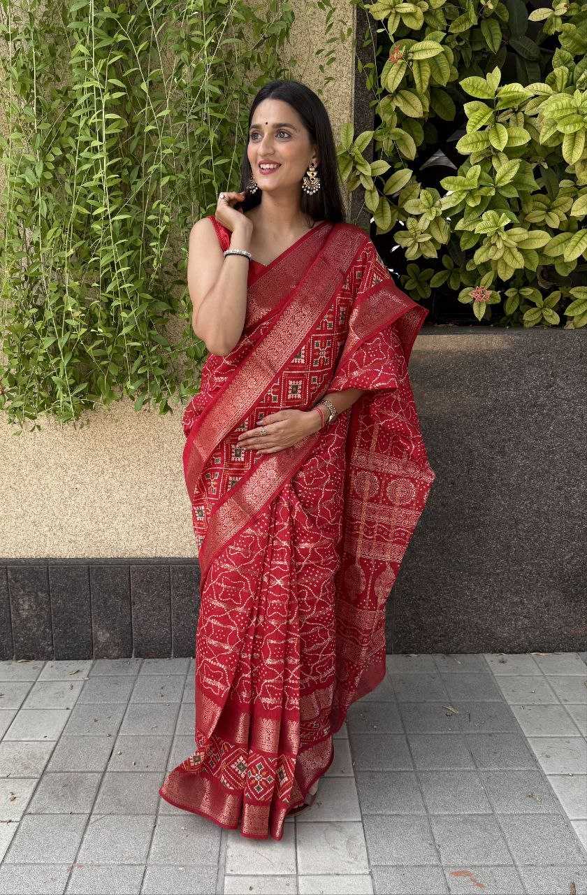 YNF COTTON SILK KESH117 RWC29 SAREES WHOLESALE COTTON RED SILK ZARI BORDER SAREES MANUFACTURER - Deevit International