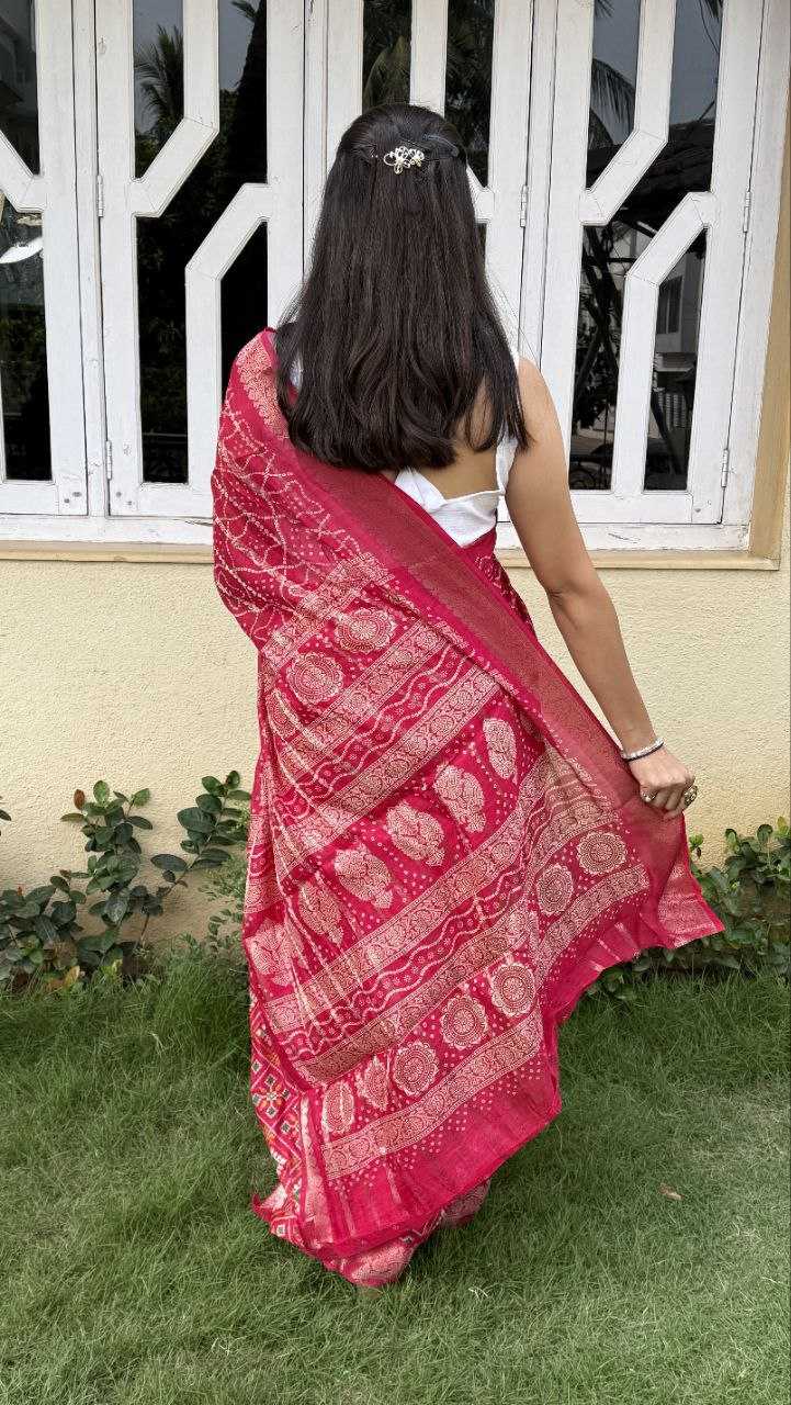 YNF COTTON SILK KESH117 RWC29 SAREES WHOLESALE COTTON RED SILK ZARI BORDER SAREES MANUFACTURER - Deevit International