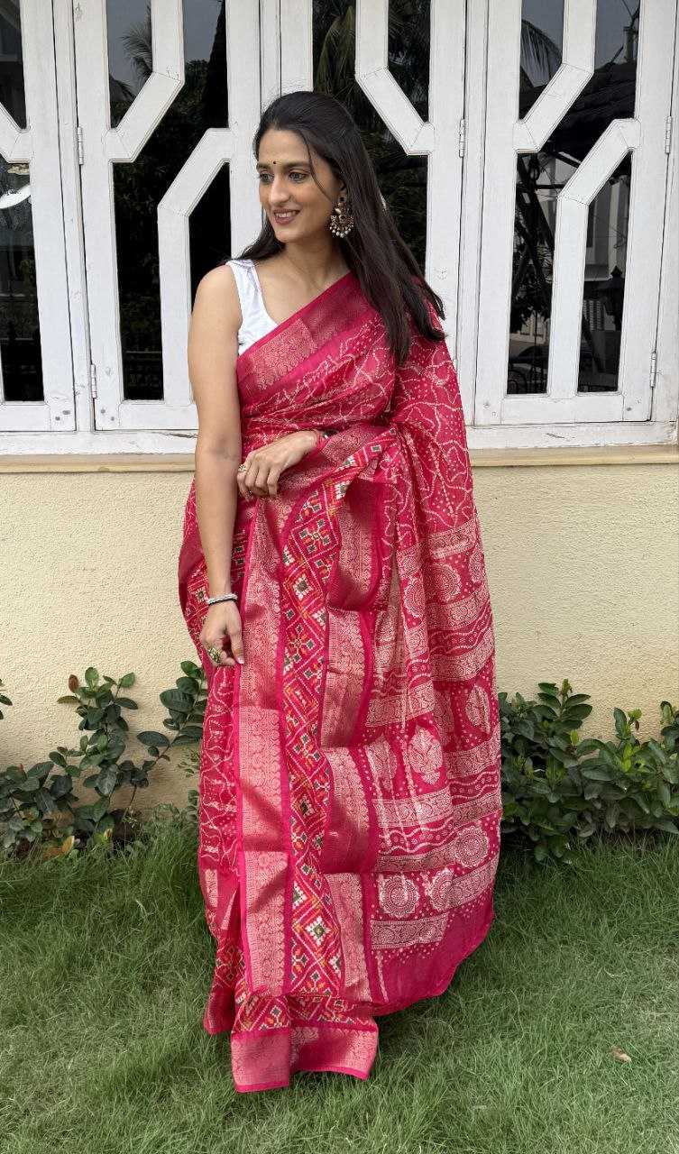 YNF COTTON SILK KESH117 RWC29 SAREES WHOLESALE COTTON RED SILK ZARI BORDER SAREES MANUFACTURER - Deevit International