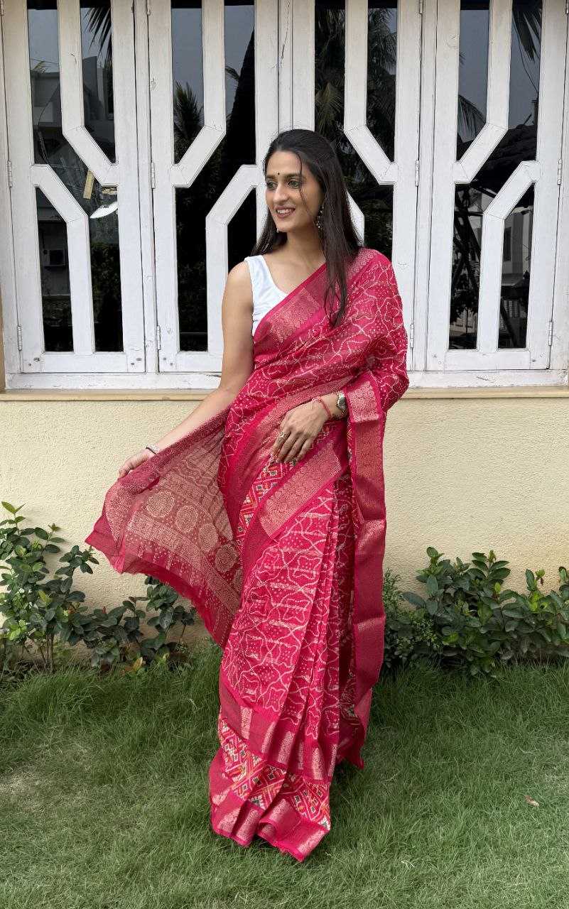 YNF COTTON SILK KESH117 RWC29 SAREES WHOLESALE COTTON RED SILK ZARI BORDER SAREES MANUFACTURER - Deevit International