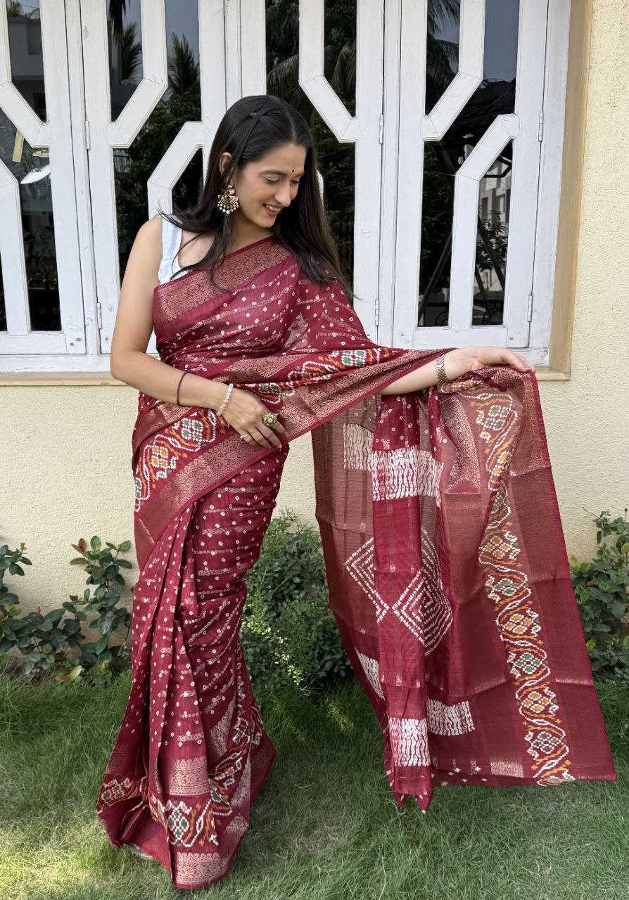 YNF COTTON SILK KESH117 RWC55 SAREES WHOLESALE SILK ZARI BORDER RED COTTON SAREES MANUFACTURER - Deevit International