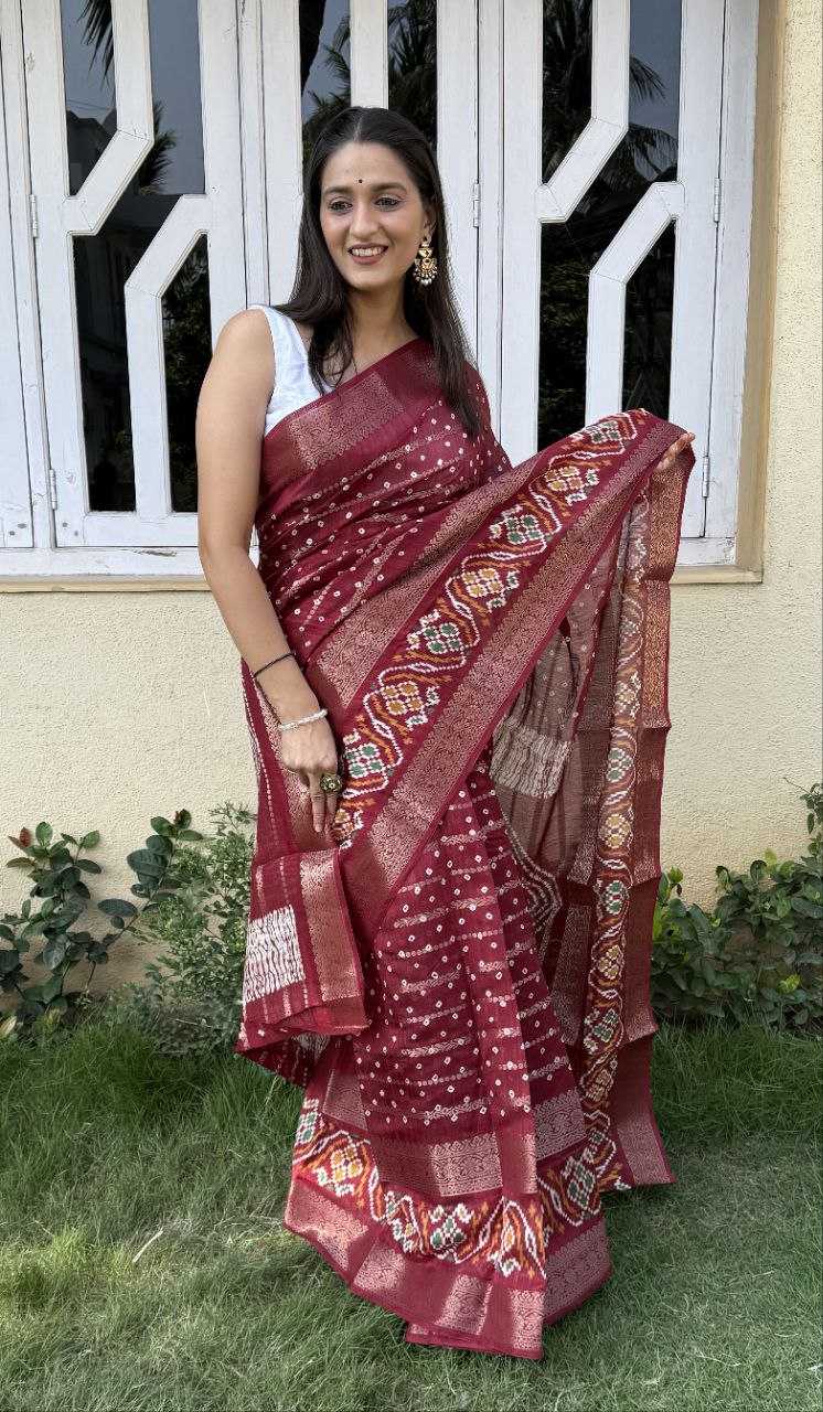 YNF COTTON SILK KESH117 RWC55 SAREES WHOLESALE SILK ZARI BORDER RED COTTON SAREES MANUFACTURER - Deevit International