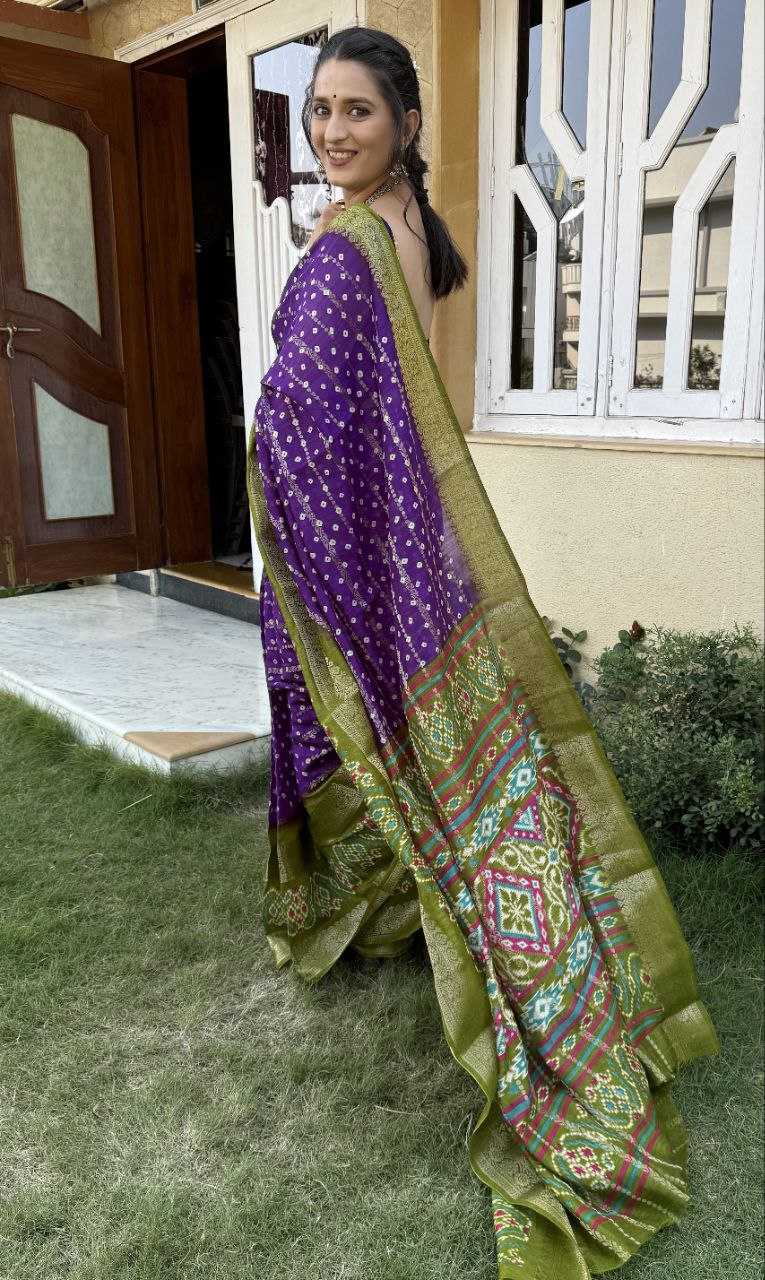 YNF COTTON SILK KESH117 RWC82 SAREES WHOLESALE COTTON BANDHANI JACQUARD SILK SAREES MANUFACTURER - Deevit International