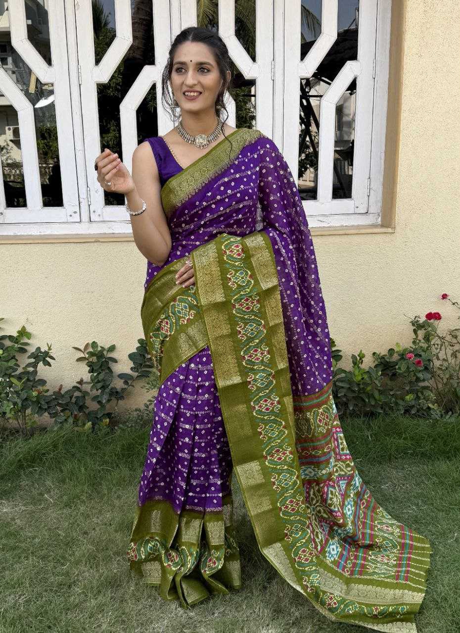 YNF COTTON SILK KESH117 RWC82 SAREES WHOLESALE COTTON BANDHANI JACQUARD SILK SAREES MANUFACTURER - Deevit International