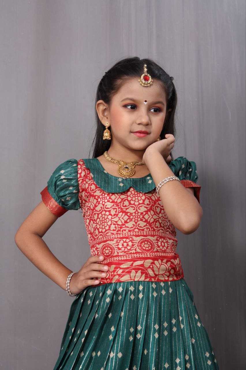 YNF DOLA SILK KESH189 VET15 KIDS WEAR WHOLESALE KIDS LEHENGA KIDS TRADITIONAL OUTFITS KIDS LEHENGA CHOLI KIDS FESTIVE WEAR KIDS WEDDING OUTFITS MANUFACTURER - Deevit International