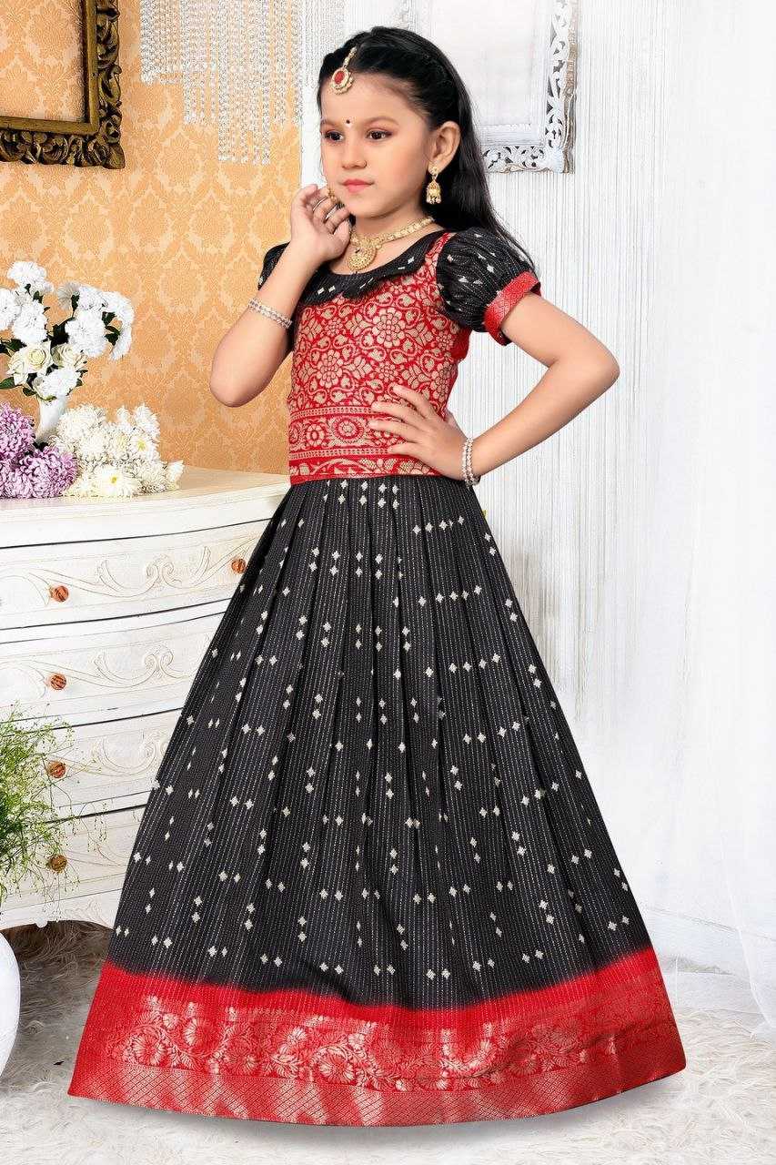 YNF DOLA SILK KESH189 VET15 KIDS WEAR WHOLESALE KIDS LEHENGA KIDS TRADITIONAL OUTFITS KIDS LEHENGA CHOLI KIDS FESTIVE WEAR KIDS WEDDING OUTFITS MANUFACTURER - Deevit International