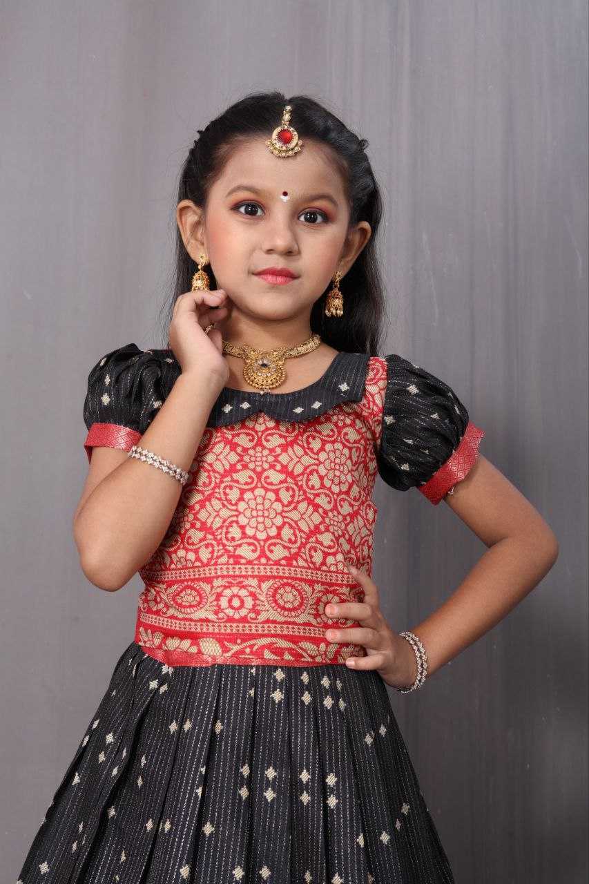 YNF DOLA SILK KESH189 VET15 KIDS WEAR WHOLESALE KIDS LEHENGA KIDS TRADITIONAL OUTFITS KIDS LEHENGA CHOLI KIDS FESTIVE WEAR KIDS WEDDING OUTFITS MANUFACTURER - Deevit International