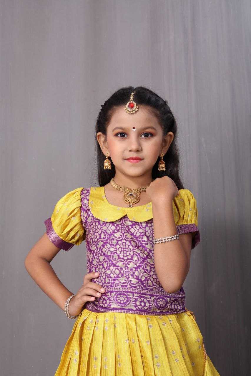 YNF DOLA SILK KESH189 VET15 KIDS WEAR WHOLESALE KIDS LEHENGA KIDS TRADITIONAL OUTFITS KIDS LEHENGA CHOLI KIDS FESTIVE WEAR KIDS WEDDING OUTFITS MANUFACTURER - Deevit International